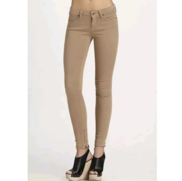 VINCE Calgary Desert Skinny Leg Ankle Zipper Pants - Picture 1 of 11